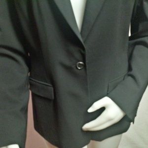 Elie Tahari Wool Blend Black Blazer Size 12